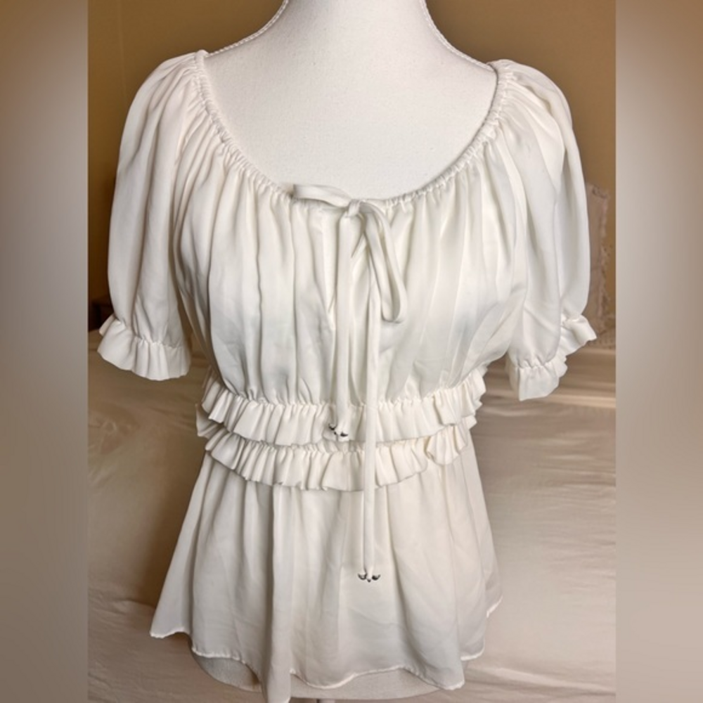 ANTHROPOLOGIE HD IN PARIS White Top Size 2